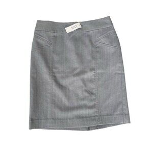 Banana Republic Women's Sz 4 Gray Straight Pencil Skirt  Back Vent NWT